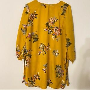 Old Navy Printed Tie knot 3/4th Sleeves Dress